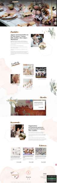 site pour agence evenementielle